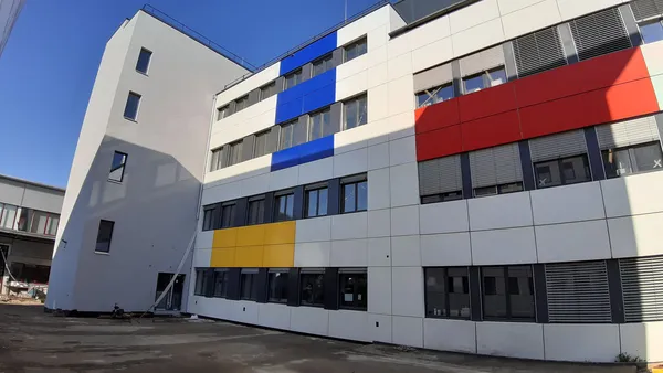 Fassade Bachem AG Anbau G, Aarau