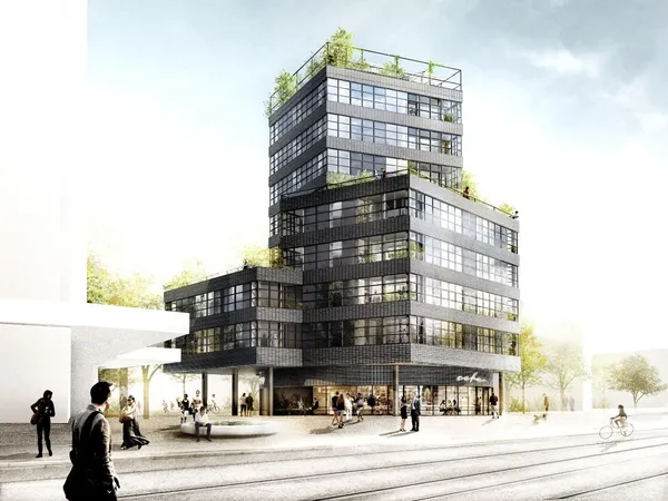 Fassade Mett Zentrum, Biel