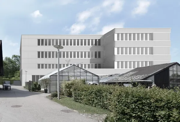 Fassade Neubau Multifunktionales Laborgebäude Y80