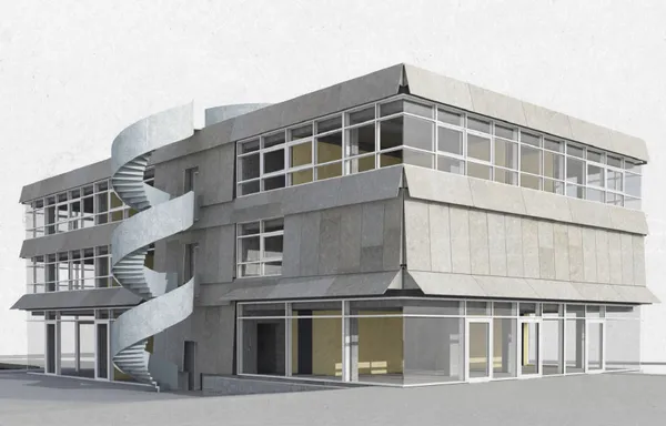 Fassade Neubau Westfeld, Basel