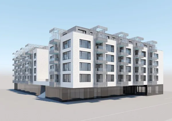 Fassade Neubau Zentrum Mardel