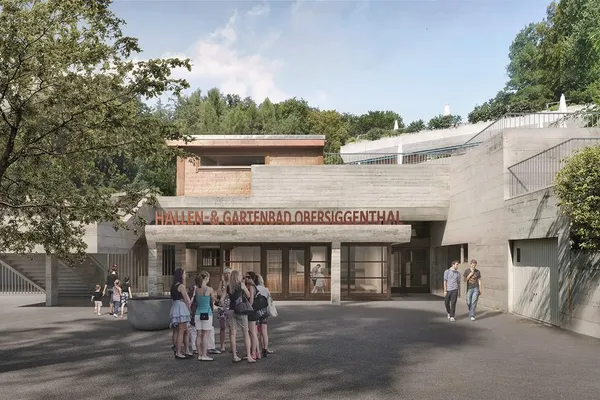 Fassade Sanierung Schwimmbad Obersiggenthal