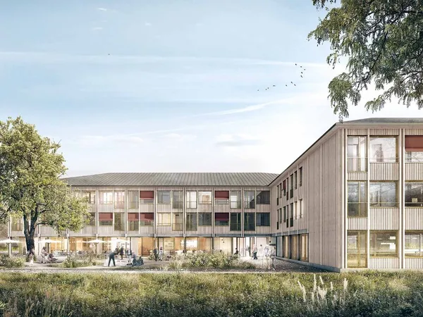 Fassade Seniorenzentrum Im Morgen